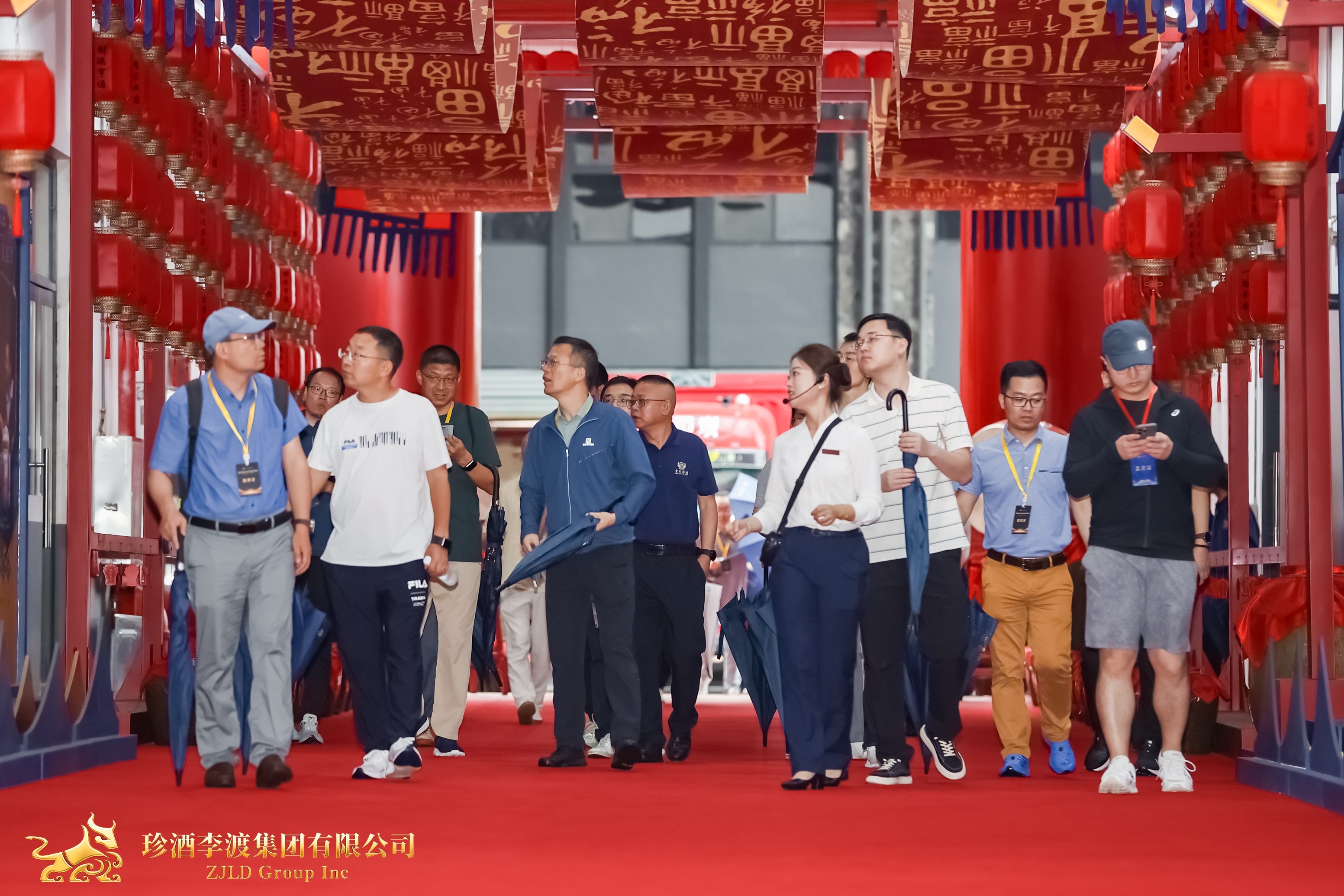 The distillery tour to introduce the brewing process and craftsmanship of Zhen Jiu to the guests in Kweichow Zhen Jiu Factory in Shizipu, the northern suburb of Huichuan District, Zunyi City.