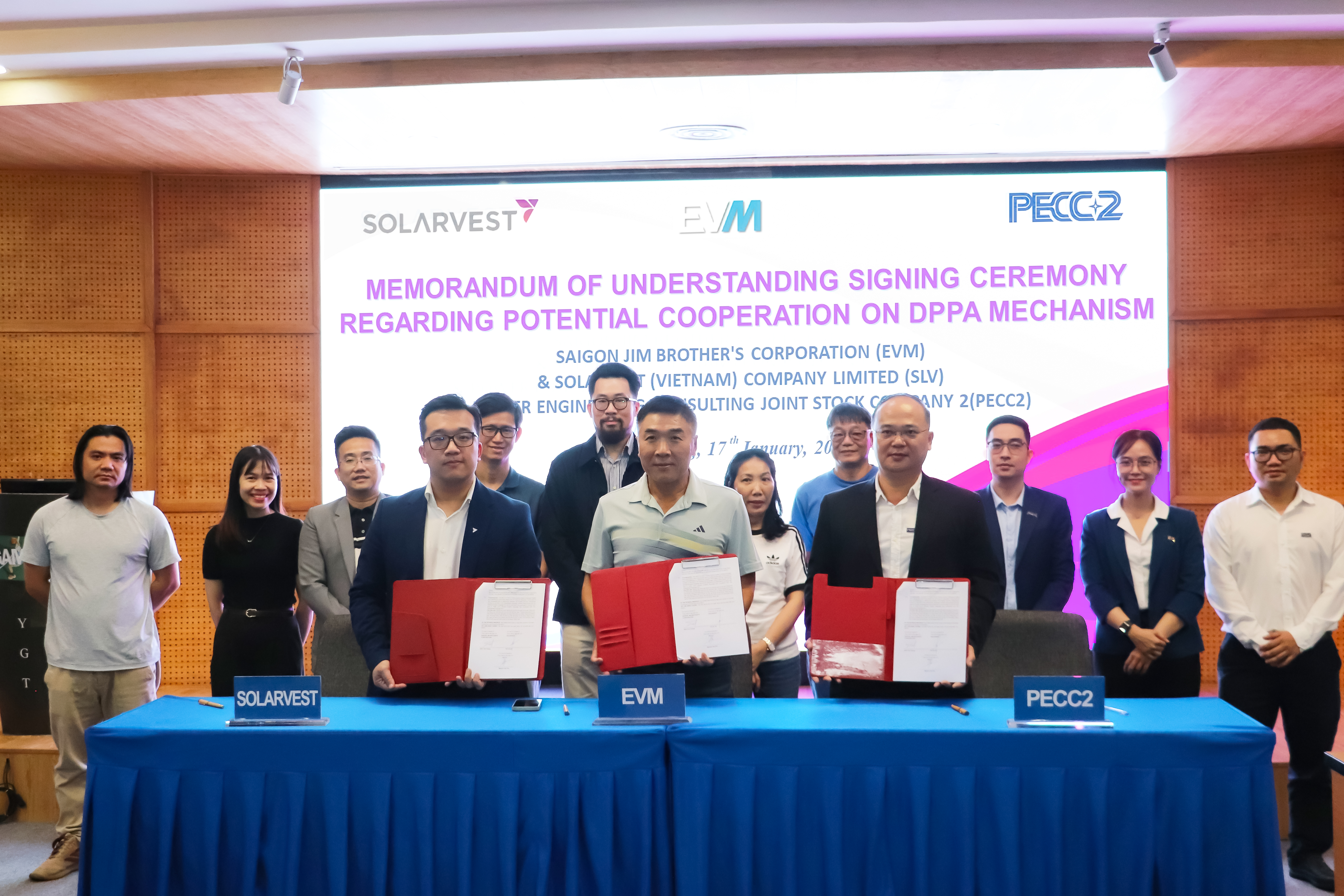 EVM, Solarvest and PECC2 Forge Strategic Partnership