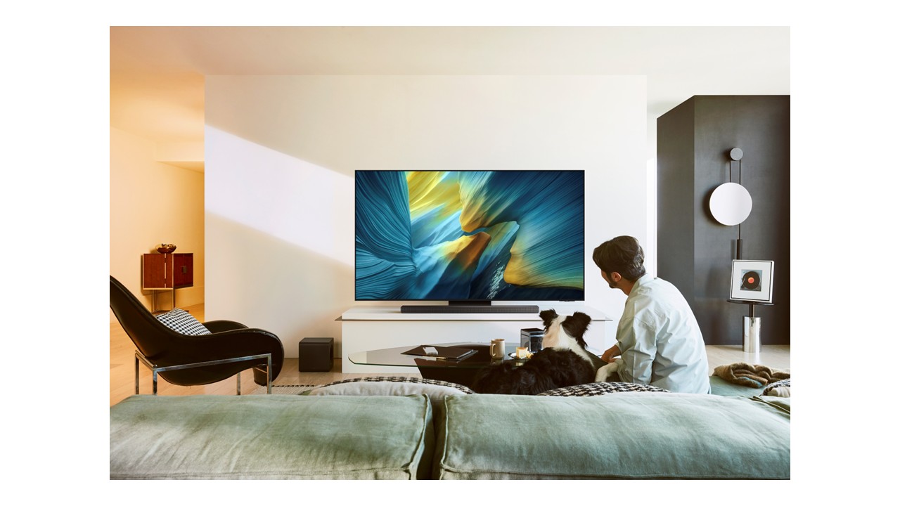 Samsung OLED S95F delivers impressive colour contrast and accuracy with our brightest-ever OLED screen.
