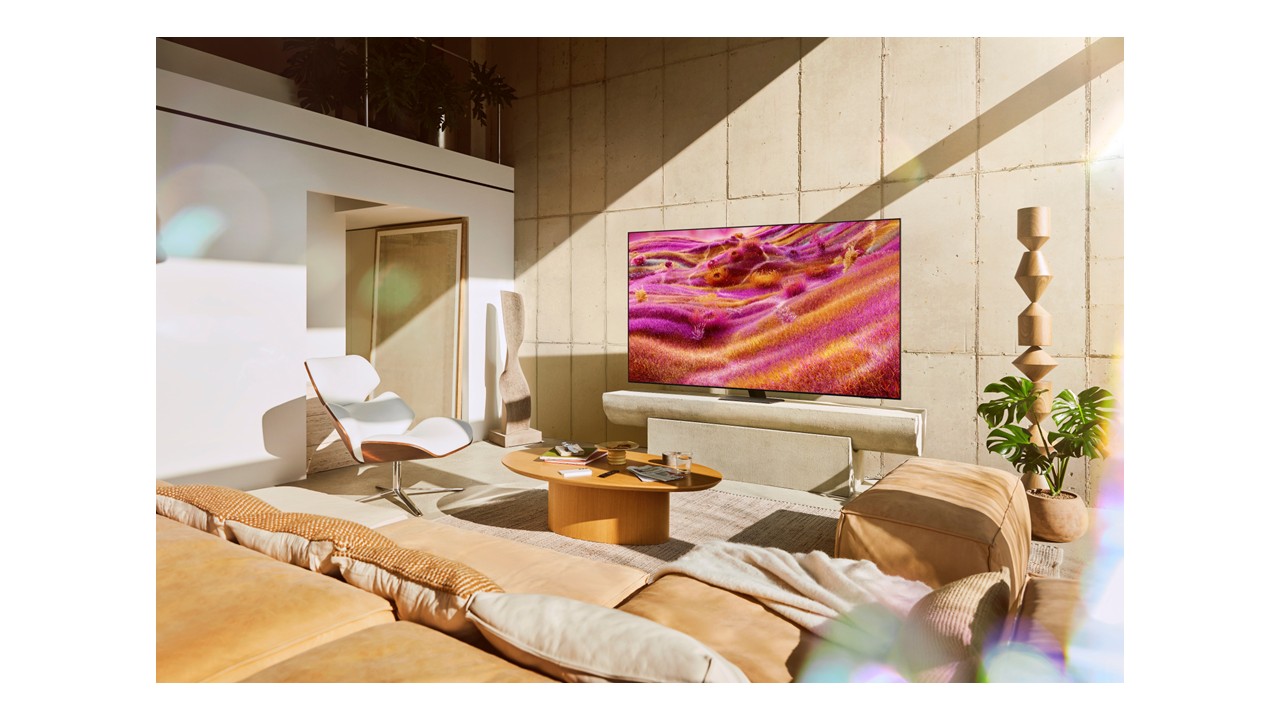 Samsung Neo QLED 4K QN90F continues to offer stellar viewing experience enhanced by AI and Glare-Free technology.